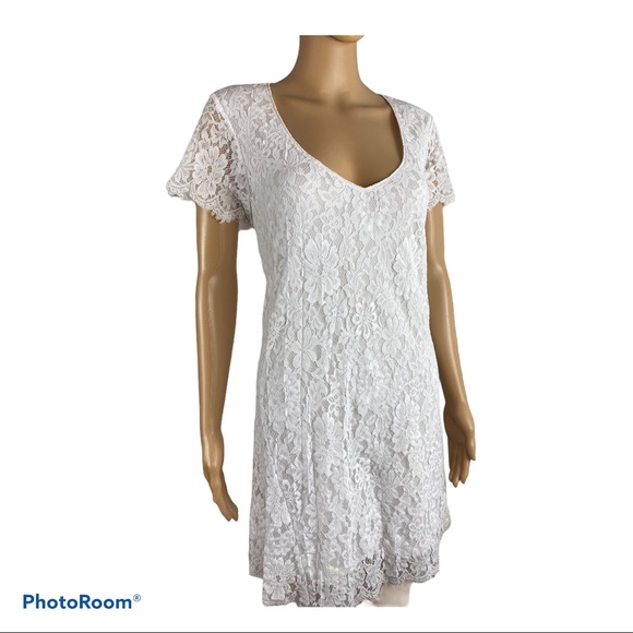 Show me your Mumu white lace  dress size medium - Picture 7 of 10